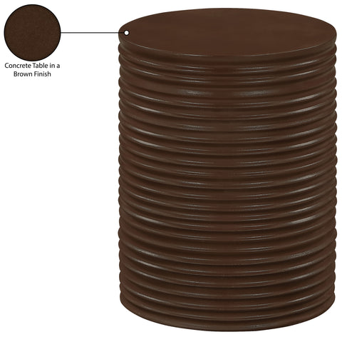 Monroe Brown Concrete Indoor/Outdoor End Table, 1 Piece