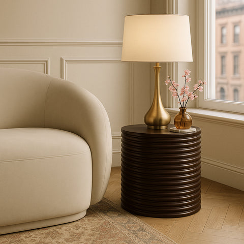 Monroe Brown Concrete Indoor/Outdoor End Table, 1 Piece