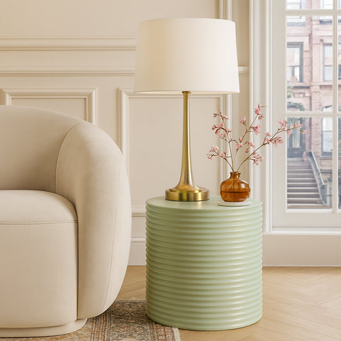 Monroe Green Concrete Indoor/Outdoor End Table, 1 Piece