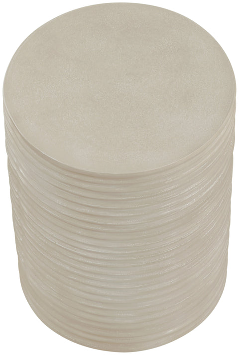 Monroe Beige Concrete Indoor/Outdoor End Table, 1 Piece