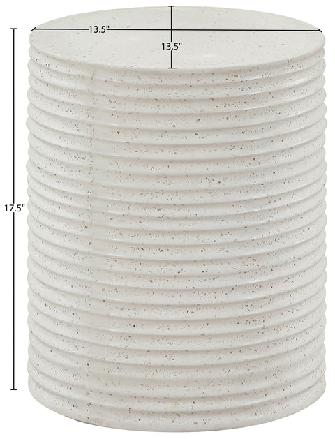 Monroe Terrazzo Concrete Indoor/Outdoor End Table, 1 Piece