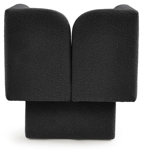 Arden Black Boucle Fabric Upholstered Chair, 1 Piece