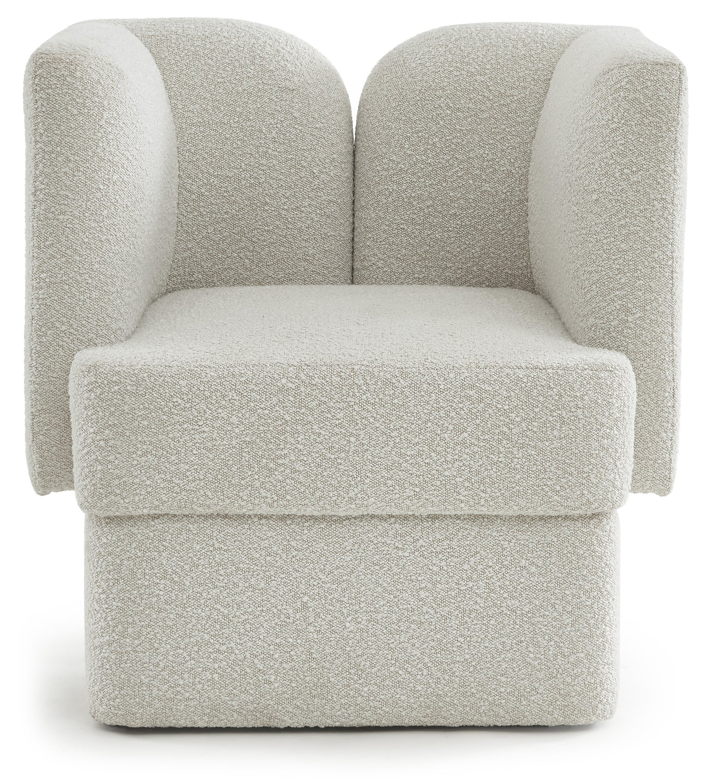 manchester cream boucle fabric chair c