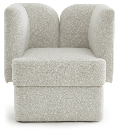 Manchester Cream Boucle Fabric Chair C