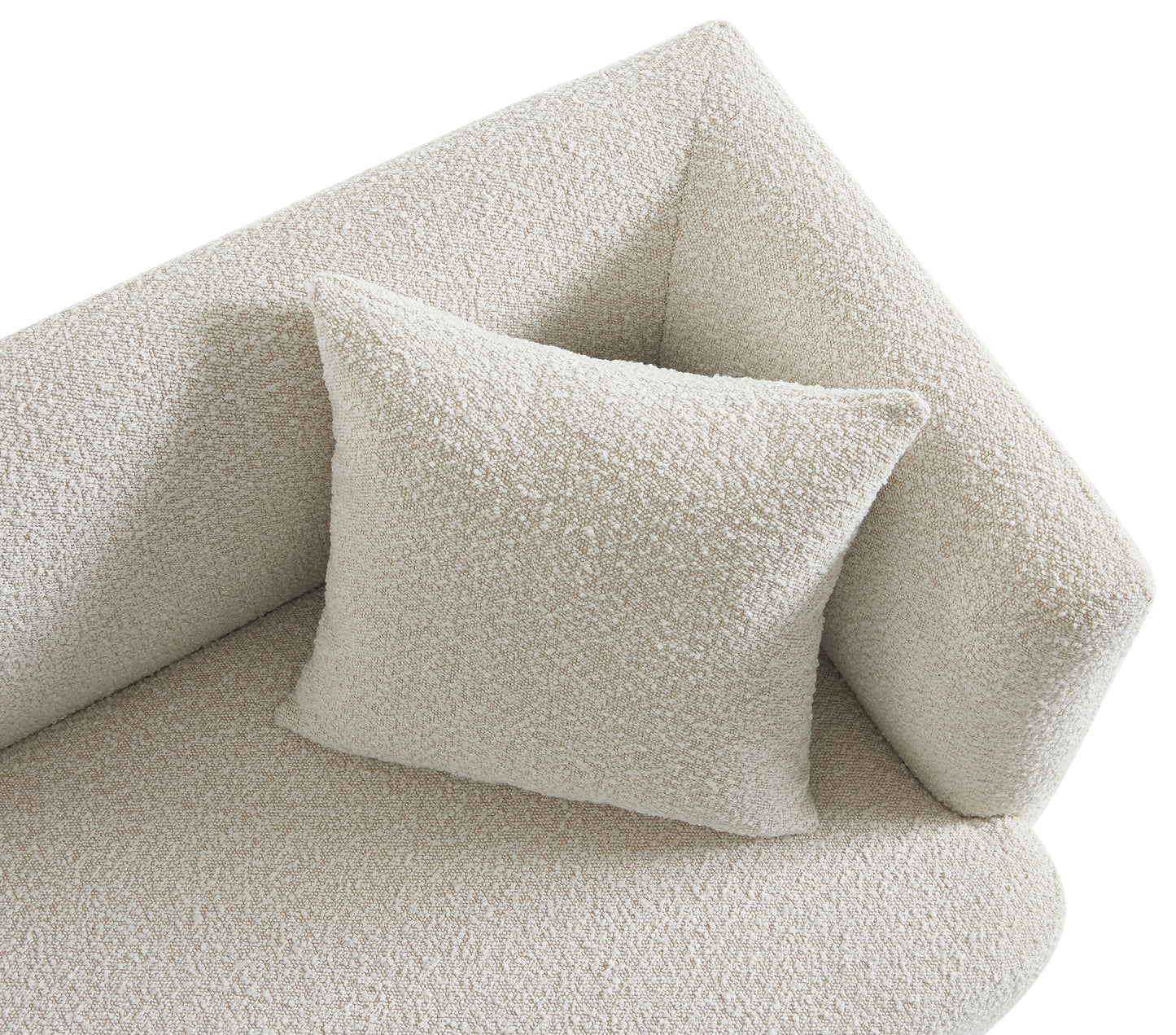 manchester cream boucle fabric loveseat l