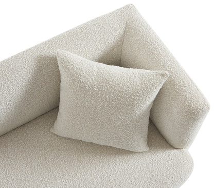 Manchester Cream Boucle Fabric Sofa S