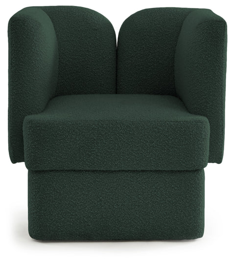 Arden Green Boucle Fabric Upholstered Chair, 1 Piece