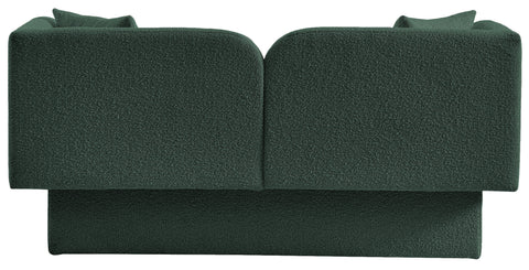 Arden 68" Green Boucle Fabric Upholstered Loveseat, 1 Piece