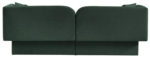 Arden 91" Green Boucle Fabric Upholstered Sofa, 1 Piece