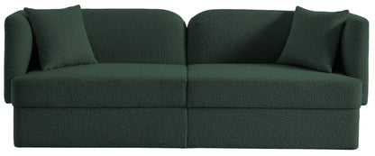 Manchester Green Boucle Fabric Sofa S