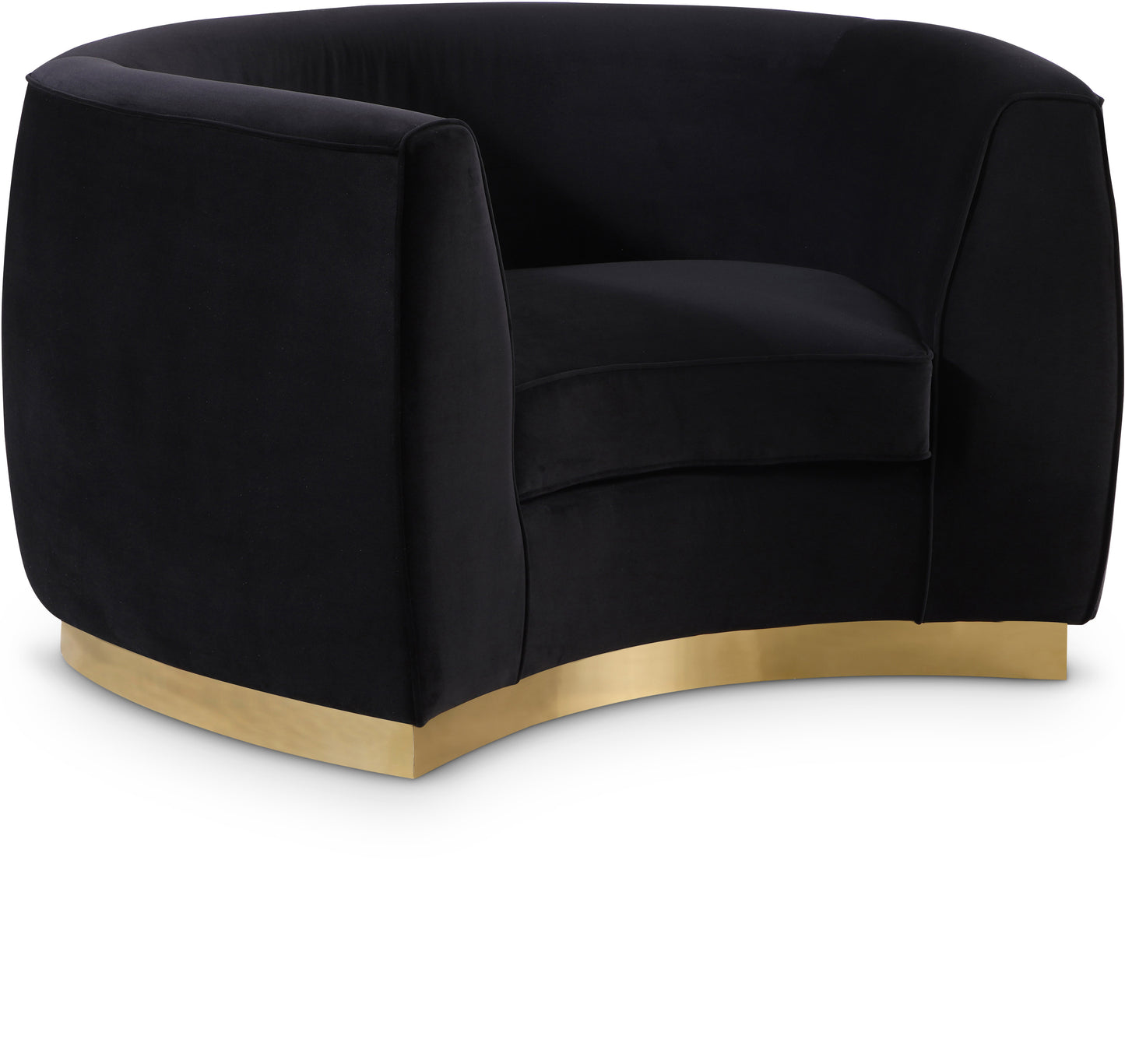 woodloch black velvet chair