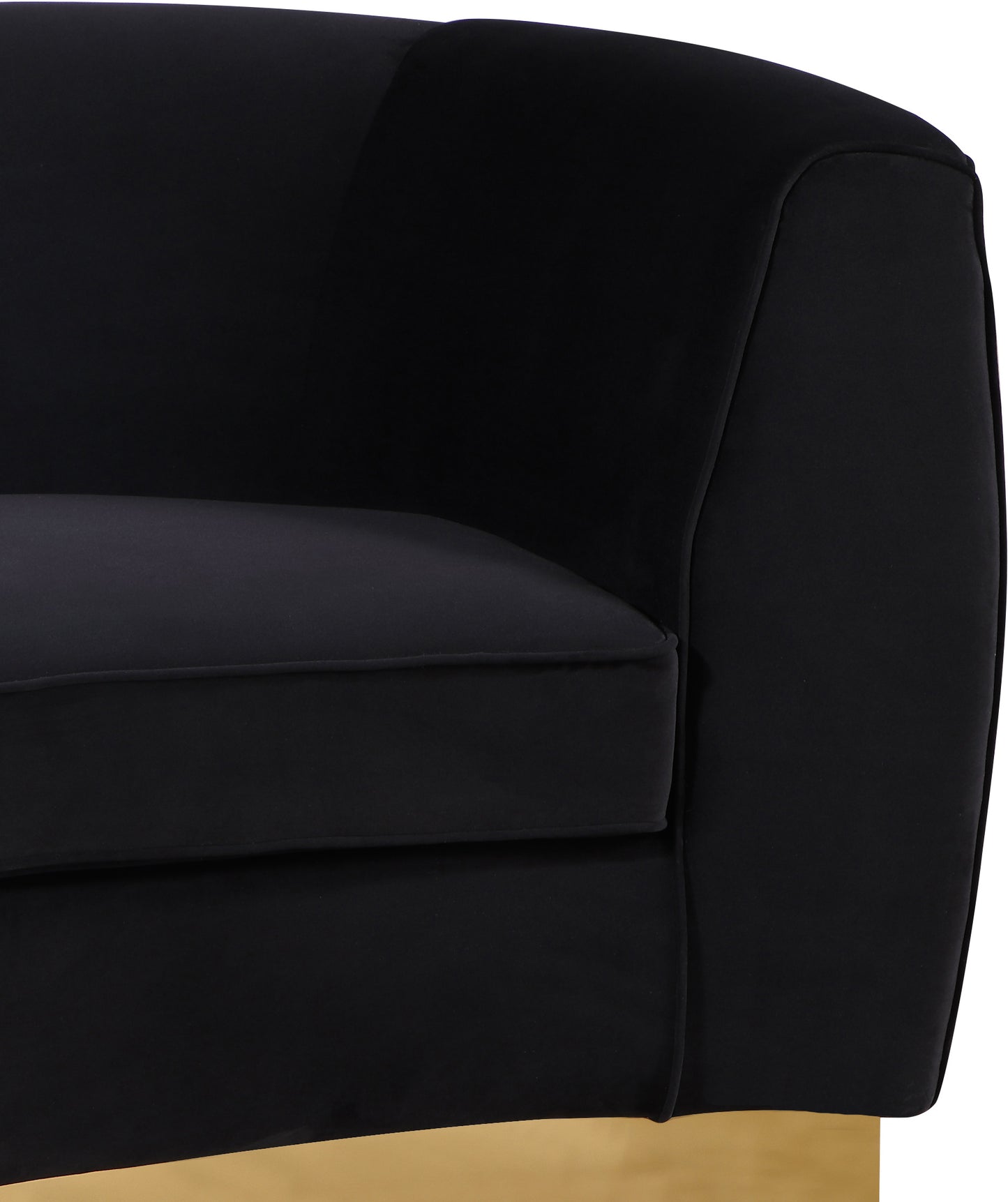 allure black velvet chair c