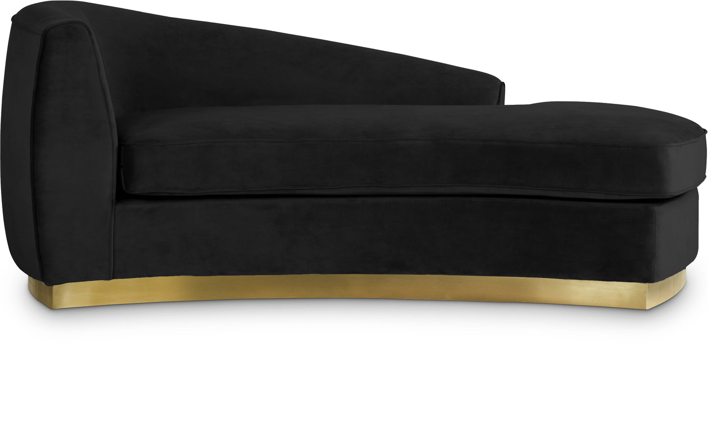 woodloch black velvet chaise