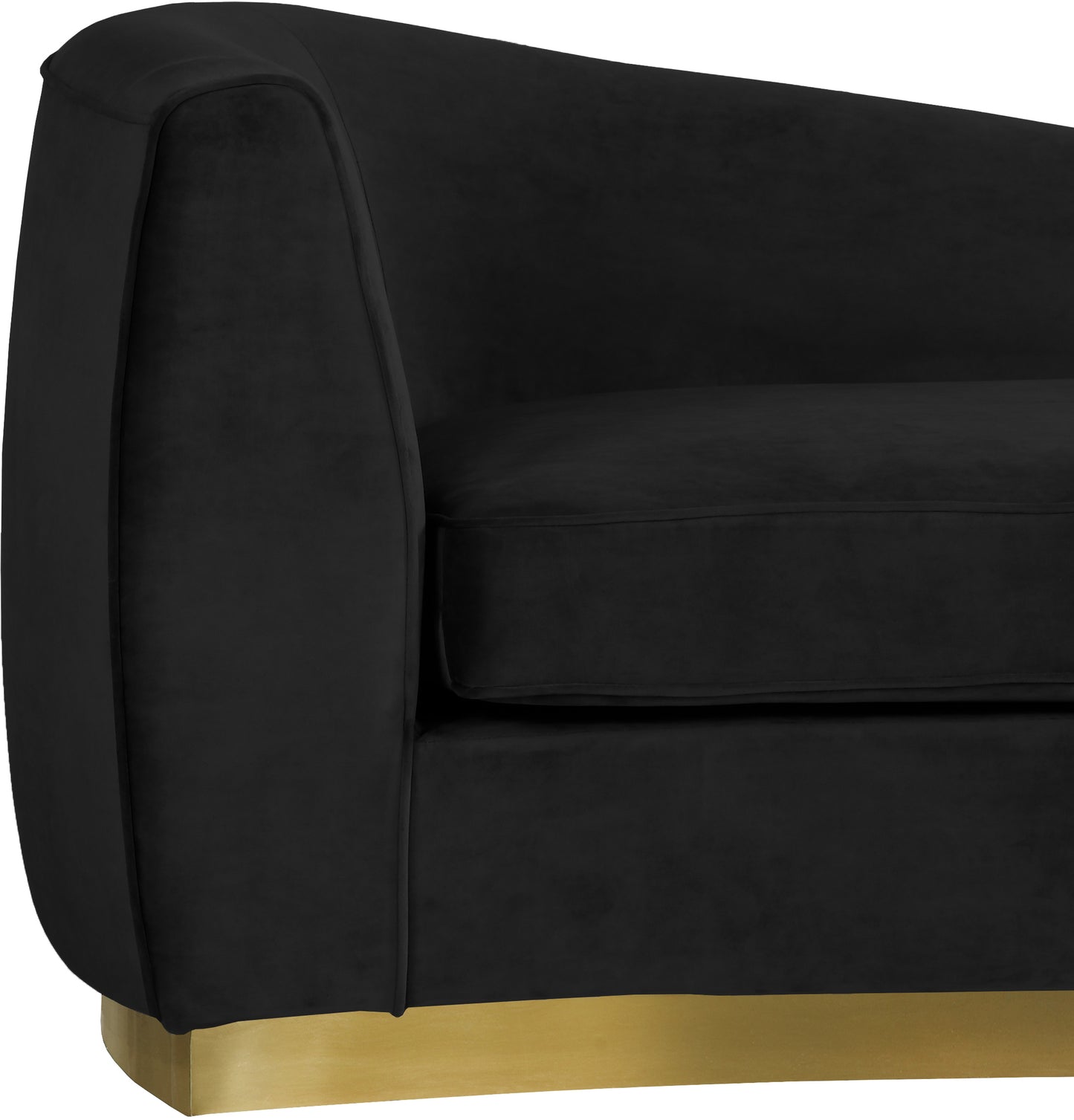 woodloch black velvet chaise