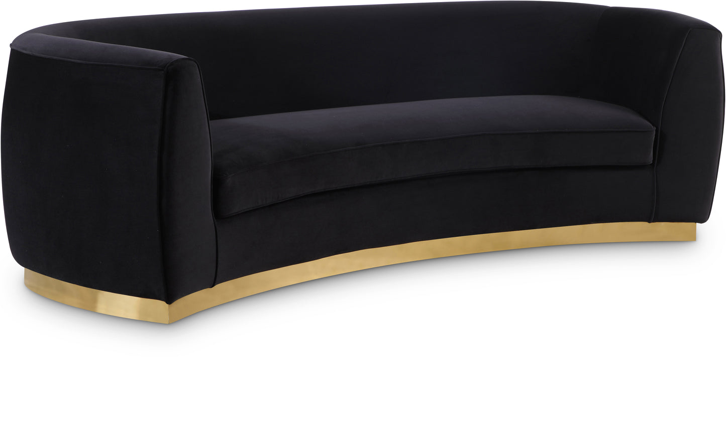 woodloch black velvet sofa