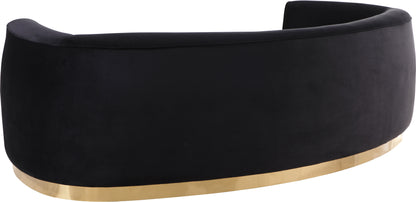 Woodloch Black Velvet Sofa