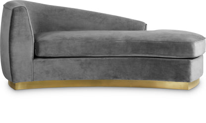 Woodloch Grey Velvet Chaise