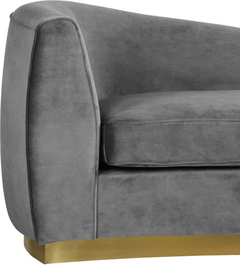 Woodloch Grey Velvet Chaise
