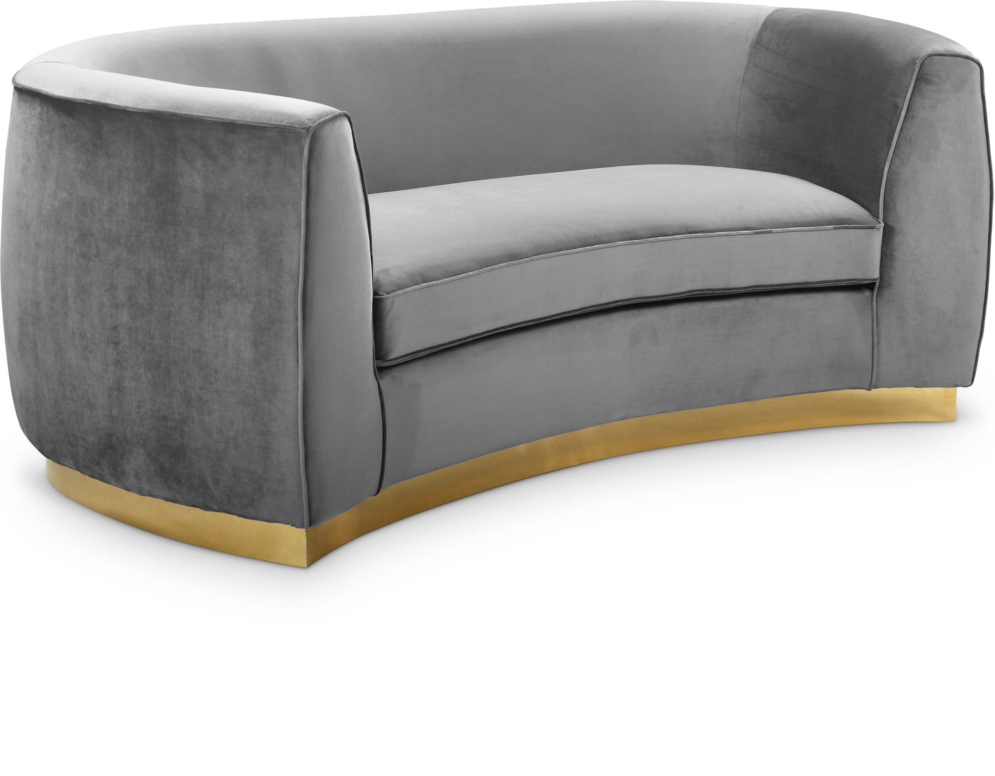 woodloch grey velvet loveseat