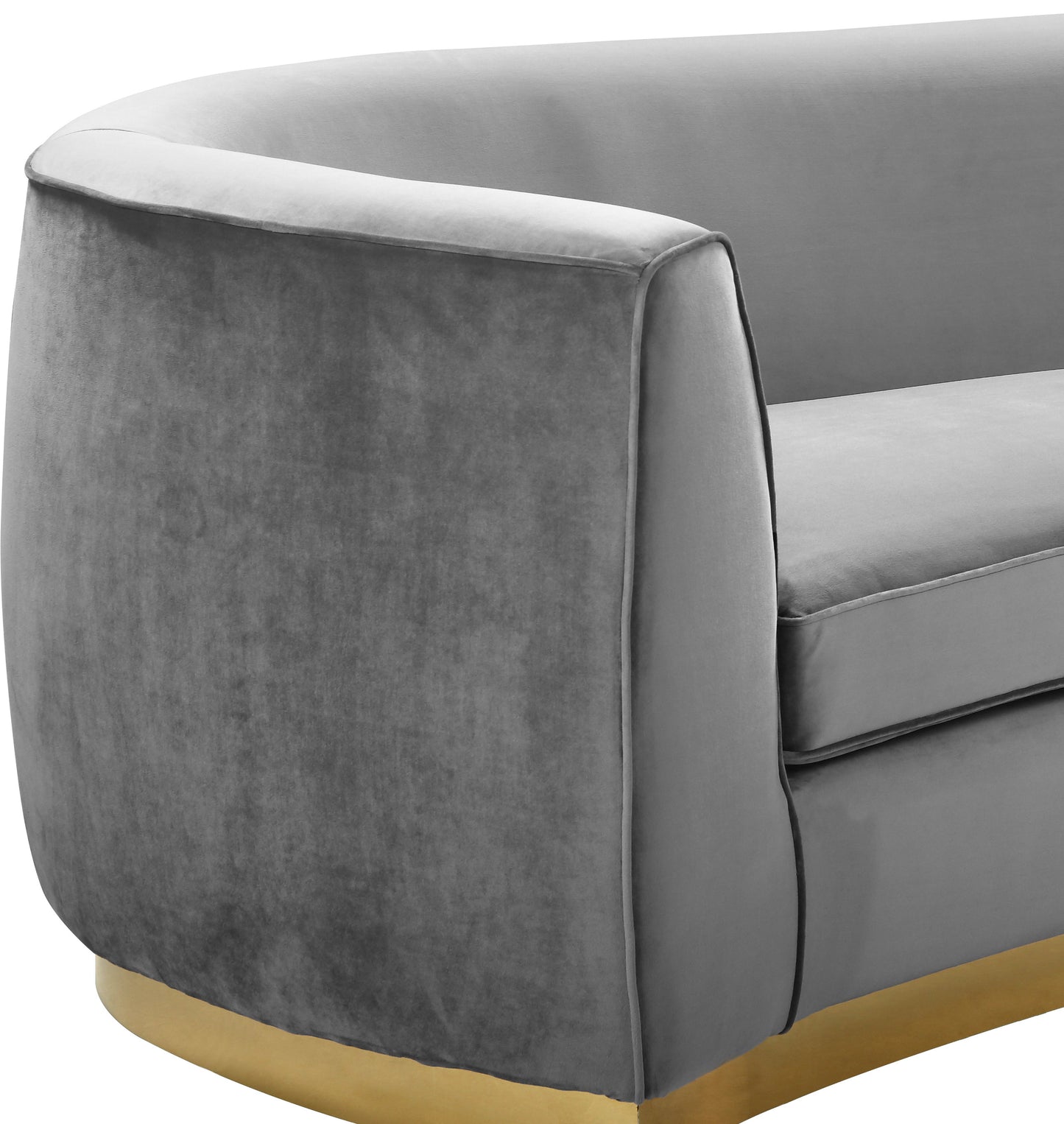 woodloch grey velvet loveseat