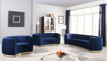 Allure Navy Velvet Chair C