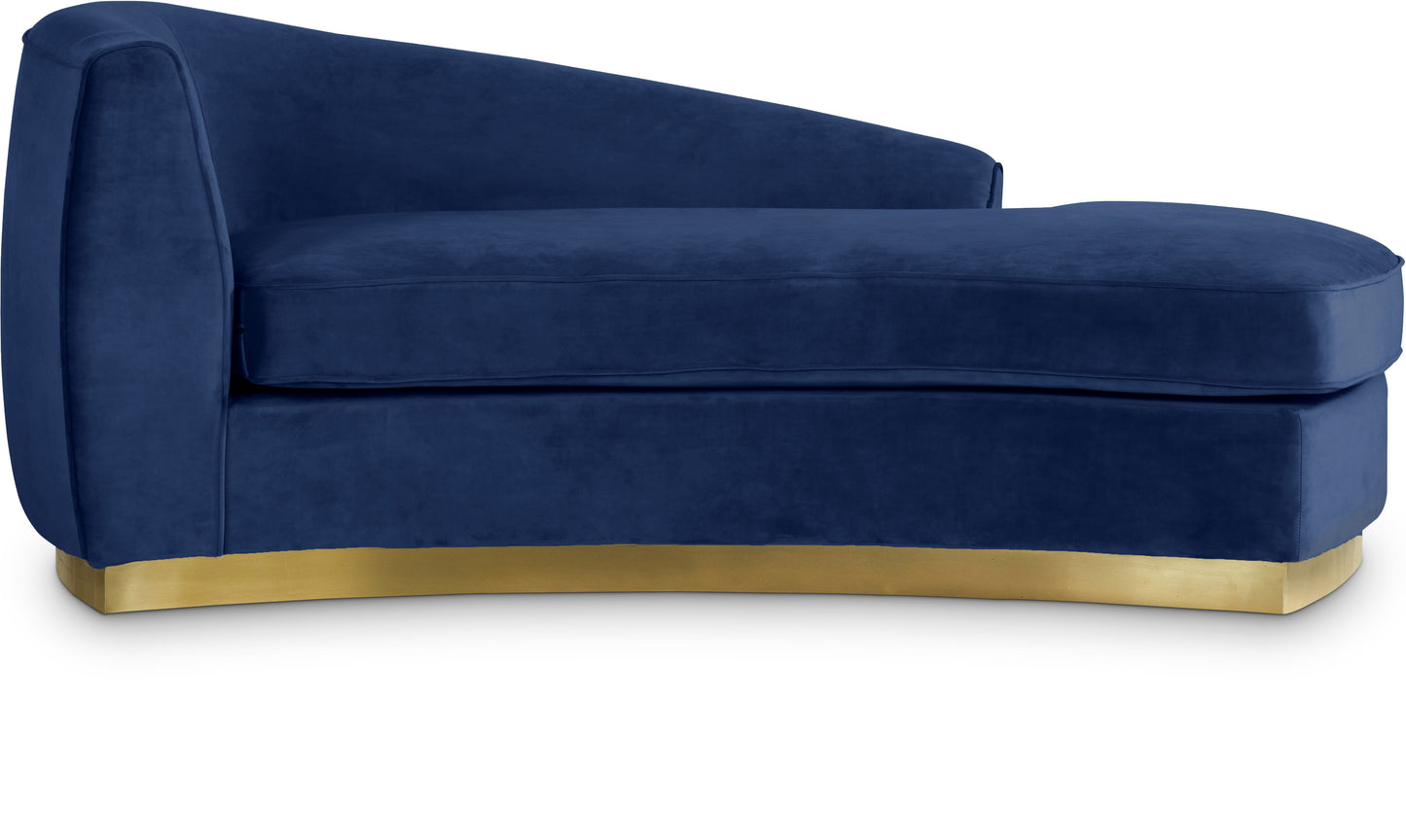 woodloch navy velvet chaise