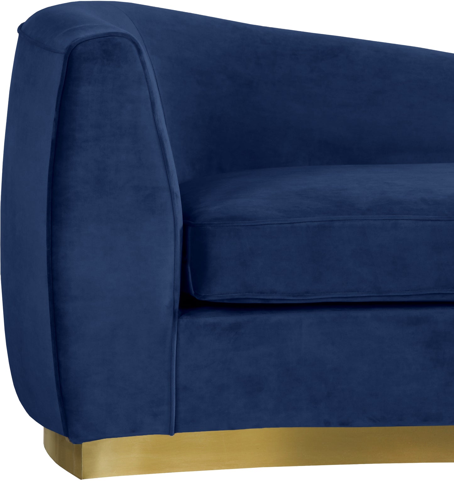 woodloch navy velvet chaise