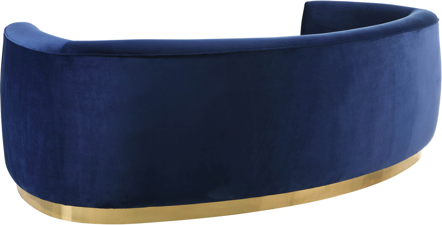 woodloch navy velvet sofa