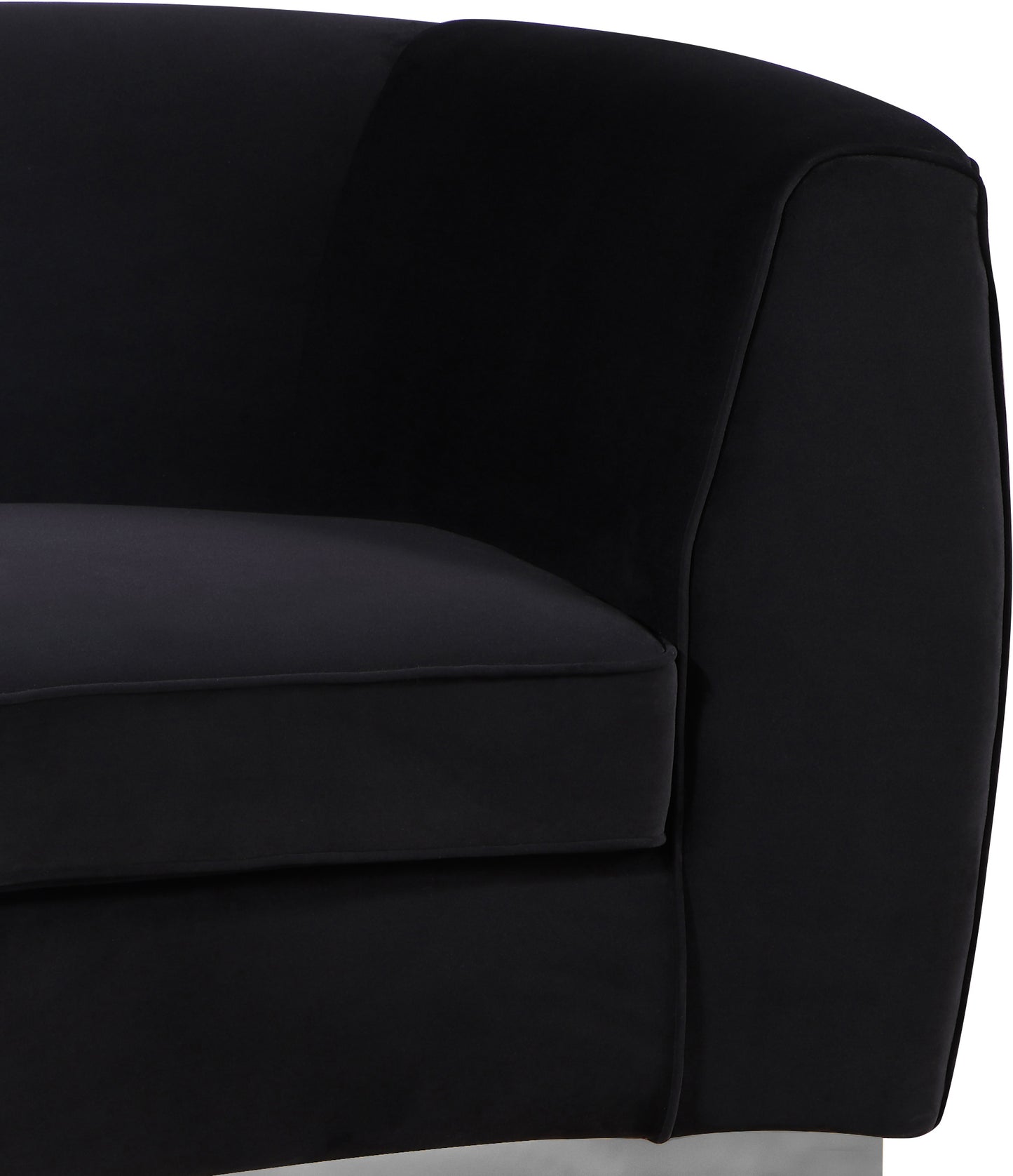 allure black velvet chair c