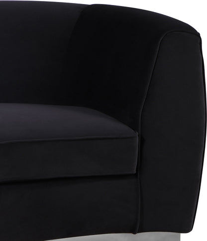 Allure Black Velvet Chair C