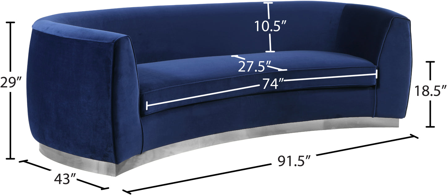 allure navy velvet sofa s