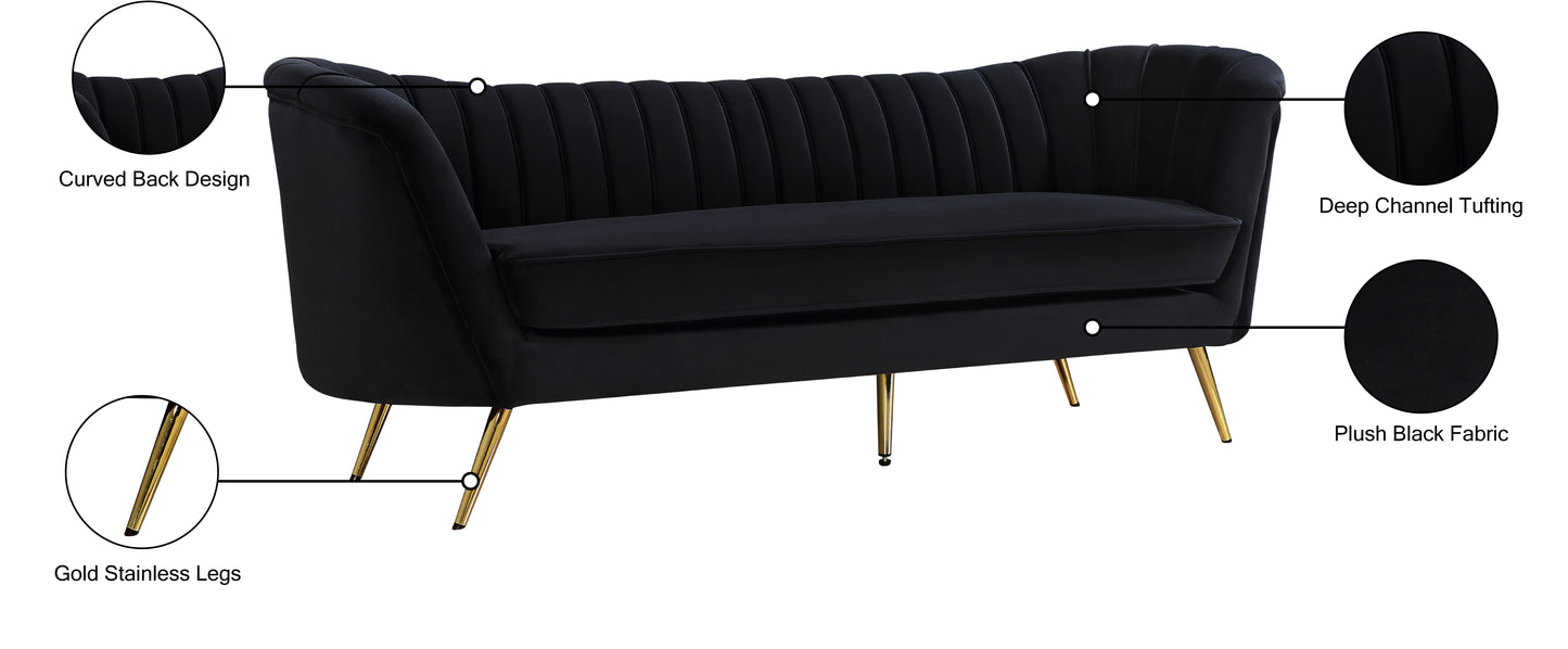 lily black velvet sofa s