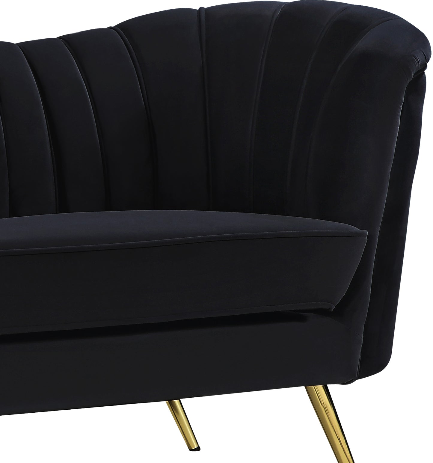 lily black velvet sofa s