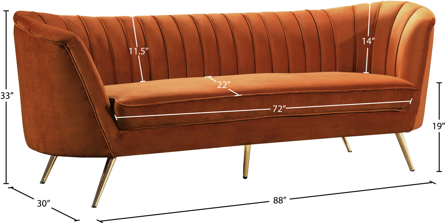 lily cognac velvet sofa s