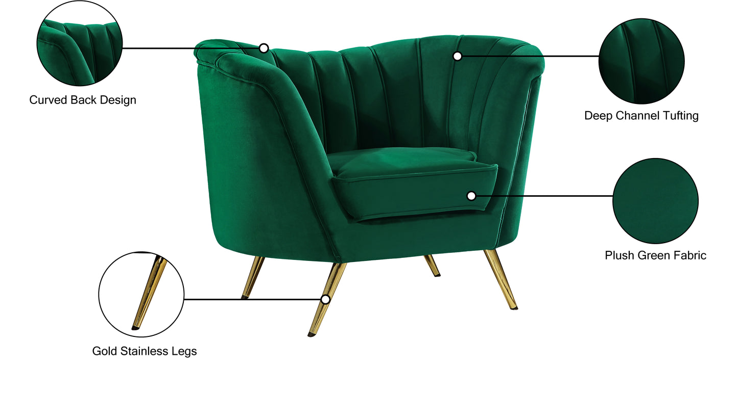 lily green velvet chair c