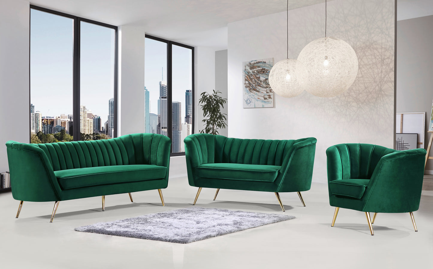 lily green velvet sofa s