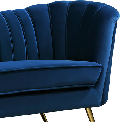 Lily Navy Velvet Sofa S