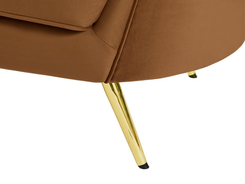 Lily Saddle Velvet Sofa S