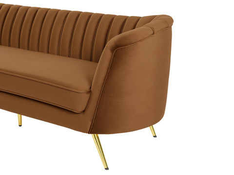 Lily Saddle Velvet Sofa S