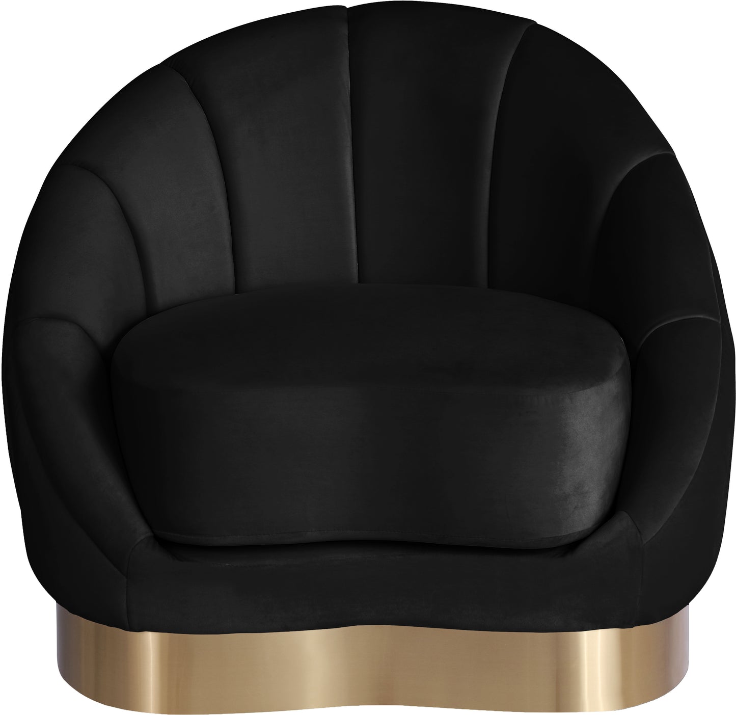 kendra black velvet chair c