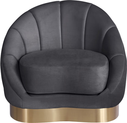 Kendra Grey Velvet Chair C