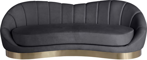 Kendra Grey Velvet Sofa S