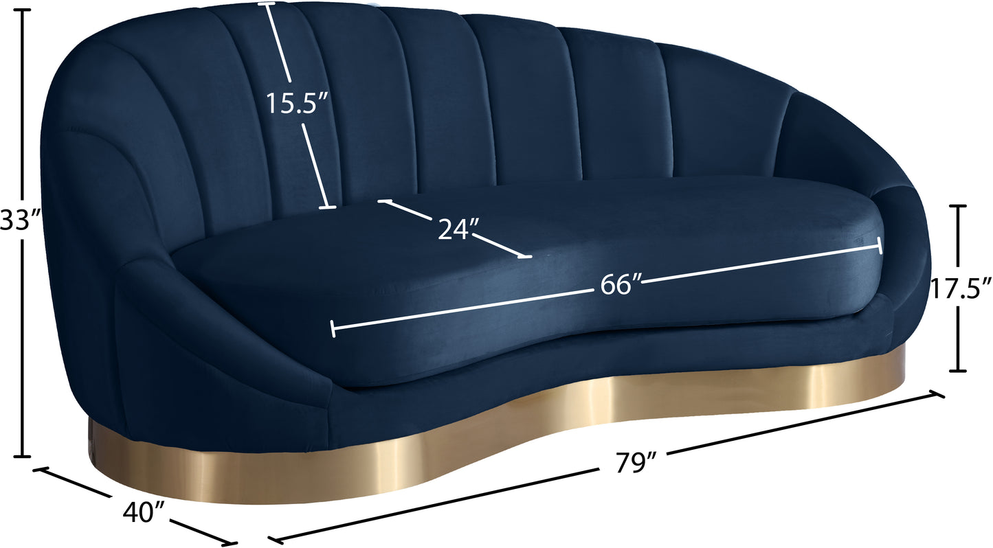 kendra navy velvet chaise chaise