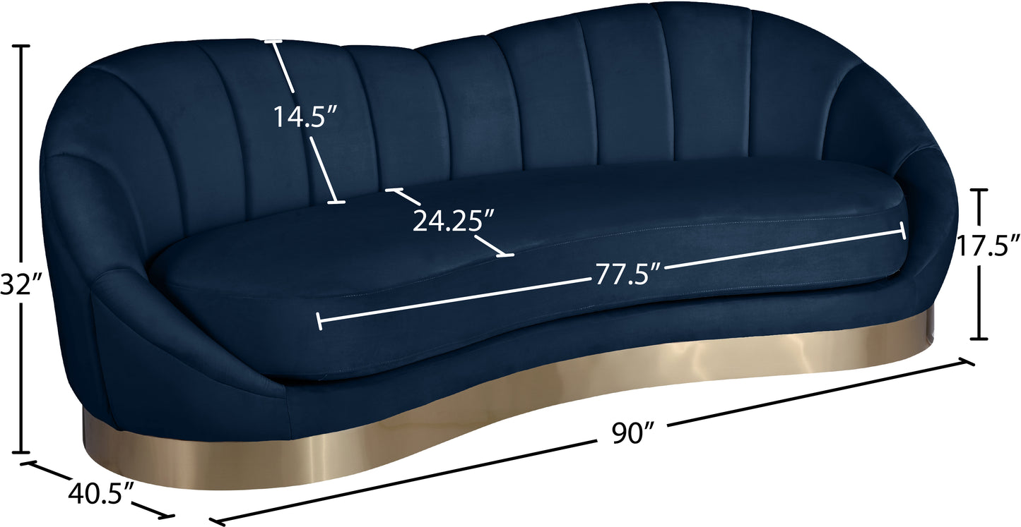 kendra navy velvet sofa s