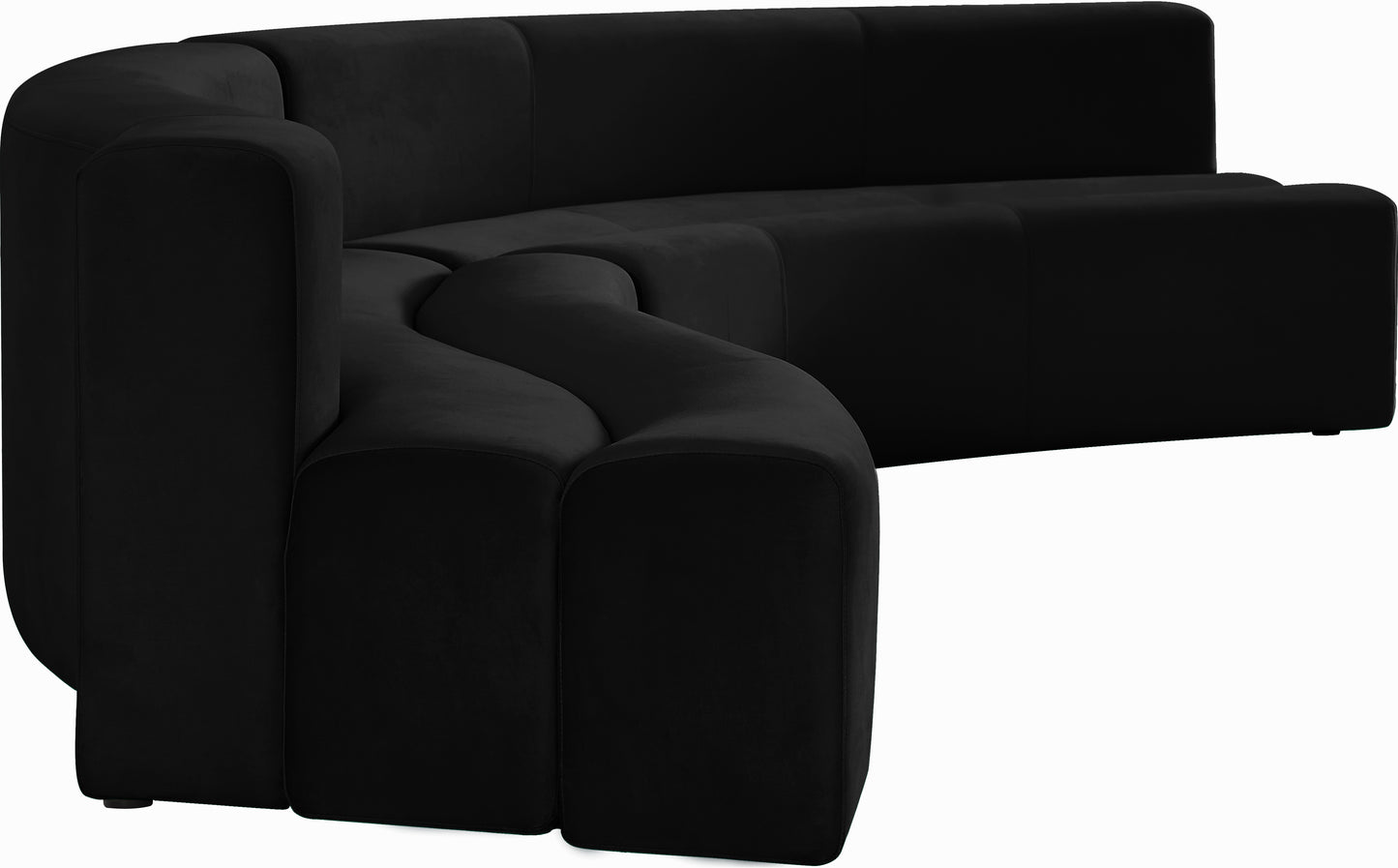 vera black velvet 2pc. sectional sectional