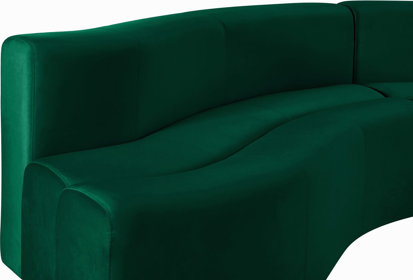 vera green velvet 2pc. sectional sectional