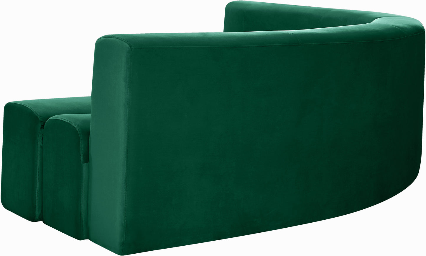 vera green velvet 2pc. sectional sectional