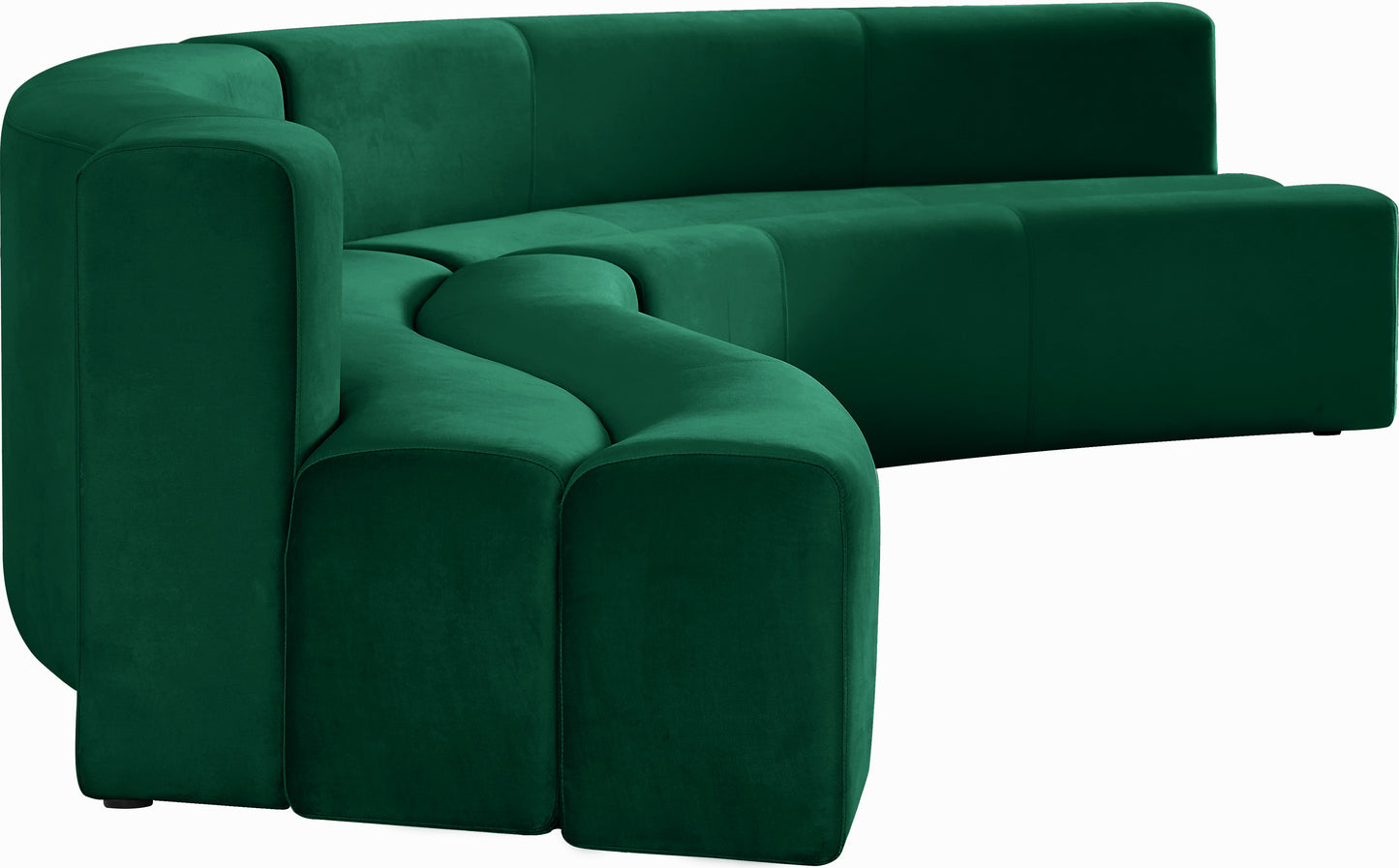 vera green velvet 2pc. sectional sectional