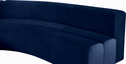 Vera Navy Velvet 2pc. Sectional Sectional