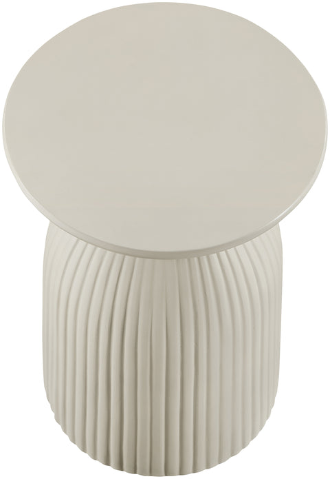Veda Taupe Concrete Indoor/Outdoor End Table, 1 Piece